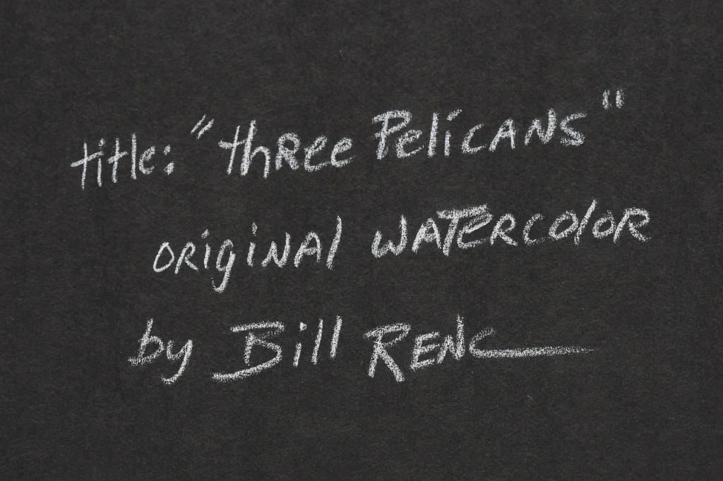Bill Renc | TWO BILL RENC BIRD WATERCOLORS | MutualArt