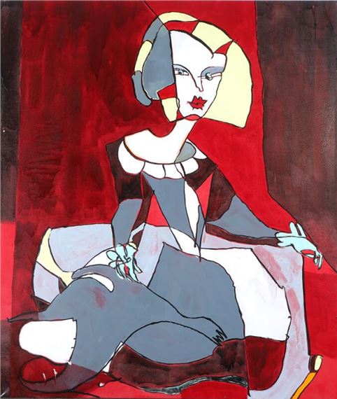 Seated woman, 2012 by Bentemarie Kjeldbaek, 2012