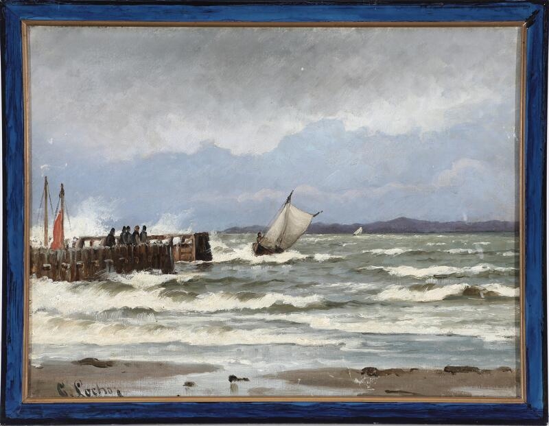 Carl Ludvig Thilson Locher | Molen i Hornbæk (1880) | MutualArt