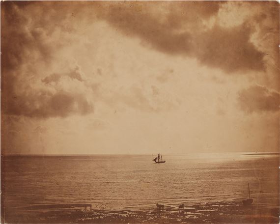 BRICK AU CLAIR DE LUNE, (THE BRIG ON THE WATER by Gustave le Gray, 1856