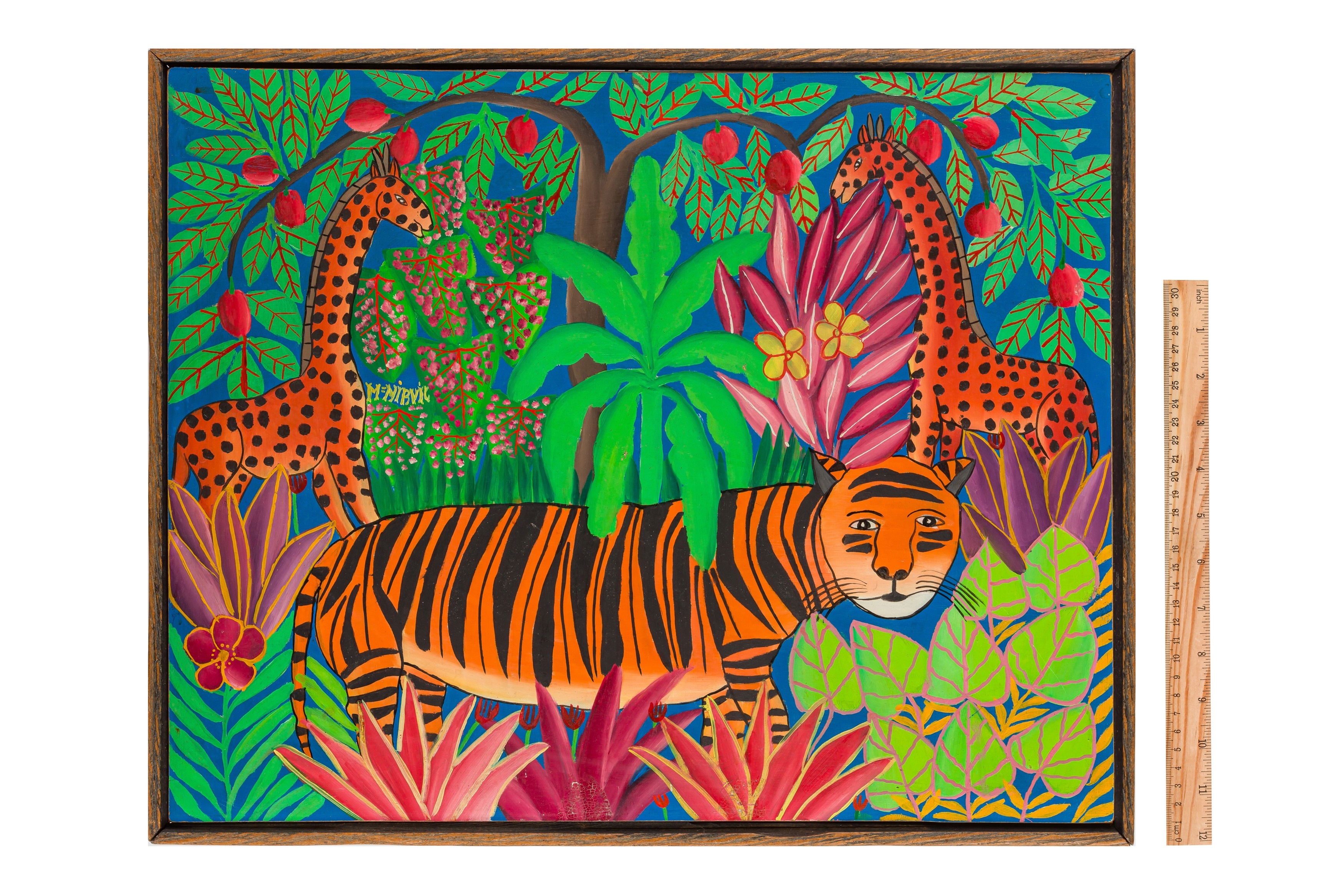 Artwork by Madeline Mirvil, Chiswick HQ, Made of oil on board