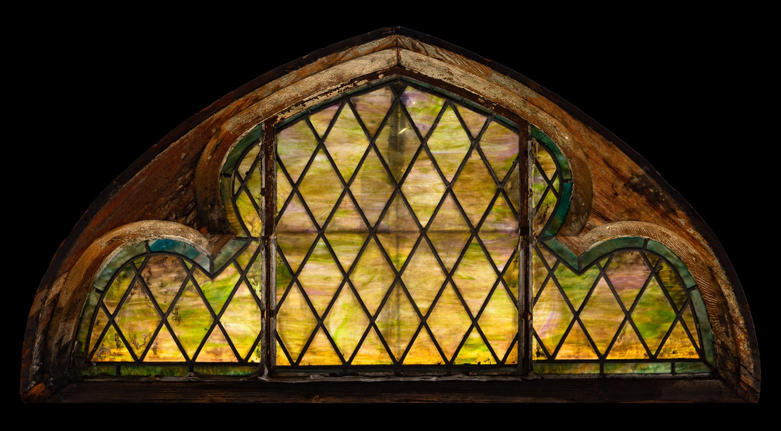Tiffany Studios | Tiffany Studios, Four Gothic Revival Leaded Glass ...