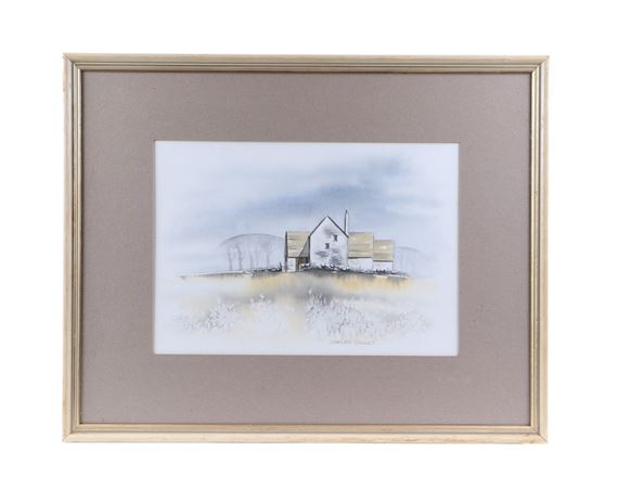 Farmhouse in Gloucester - signed lower right - Charles Gould