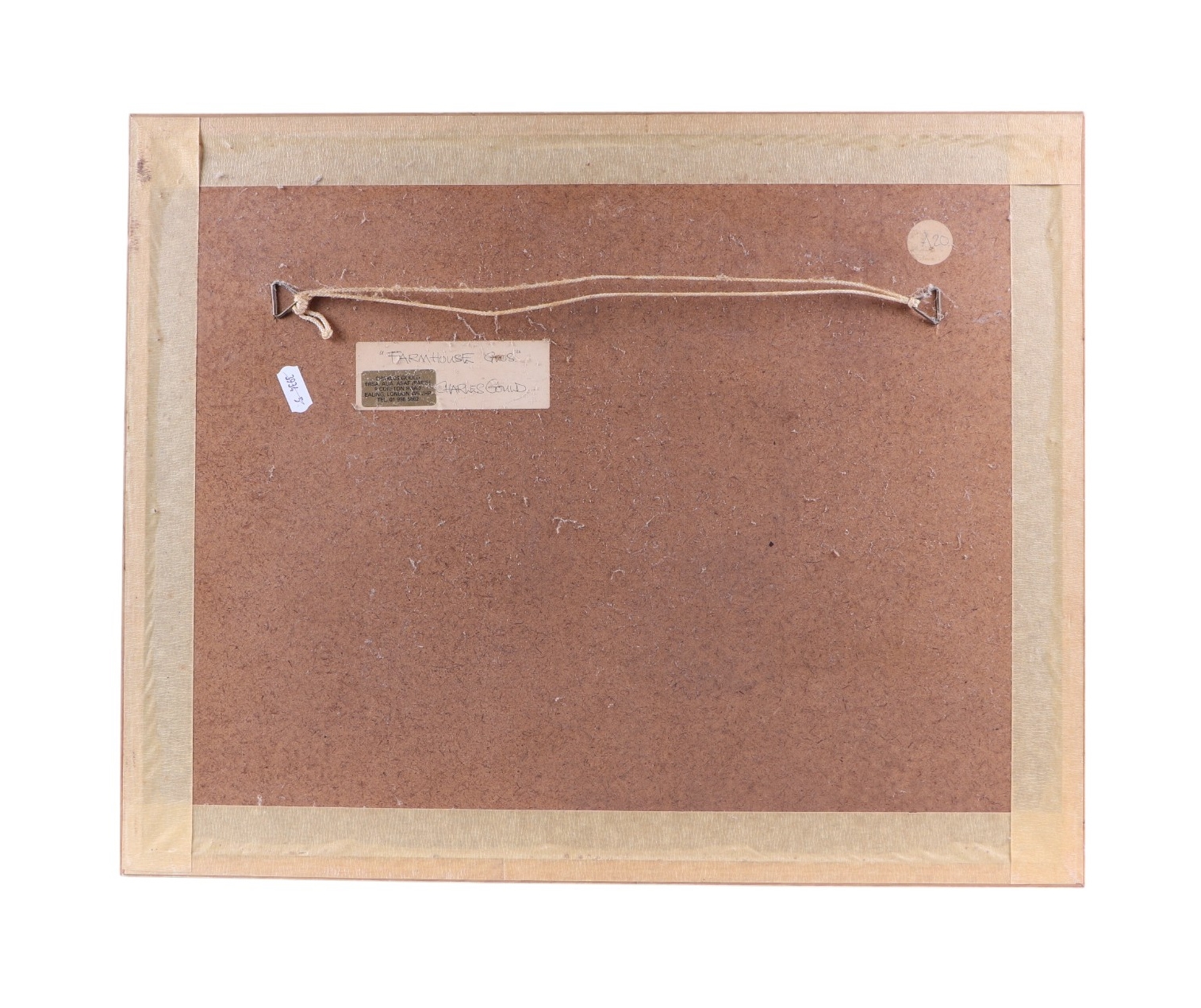 Artwork by Charles Gould, Farmhouse in Gloucester - signed lower right, Made of Glazed