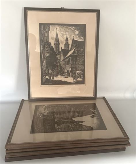 Fritz Röhrs | 8 Views of Cities | MutualArt