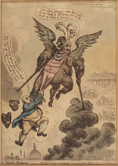 Le Diable-Boiteux by James Gillray, circa 1830