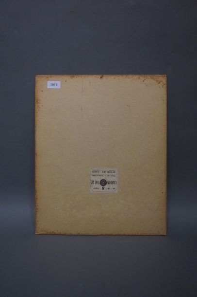 Artwork by Marcel Arnaut, Houses and gardens, Made of oil on canvas mounted on cardboard