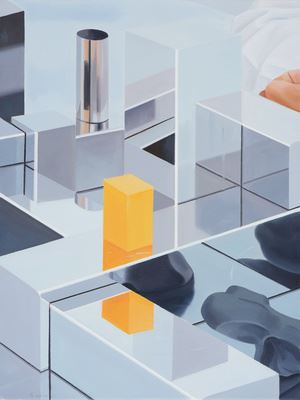 THE ORANGE CUBE by Liang Hao, painted in 2020