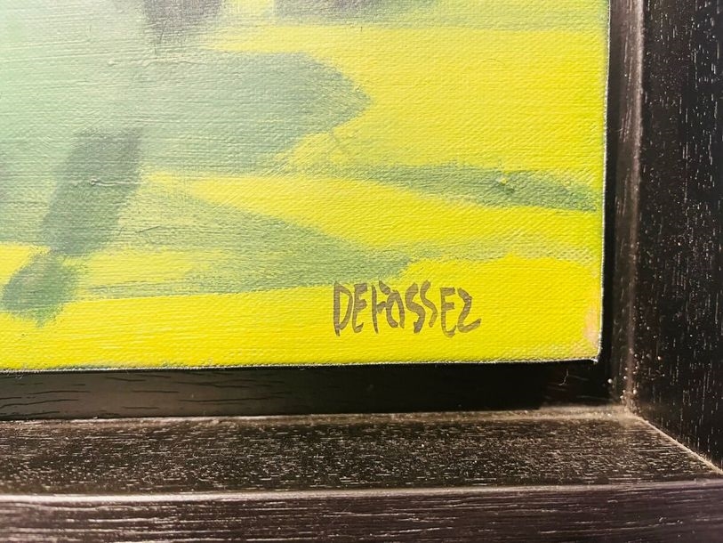 Artwork by Alfred Defossez, Mediterranean landscape, Made of Oil on canvas