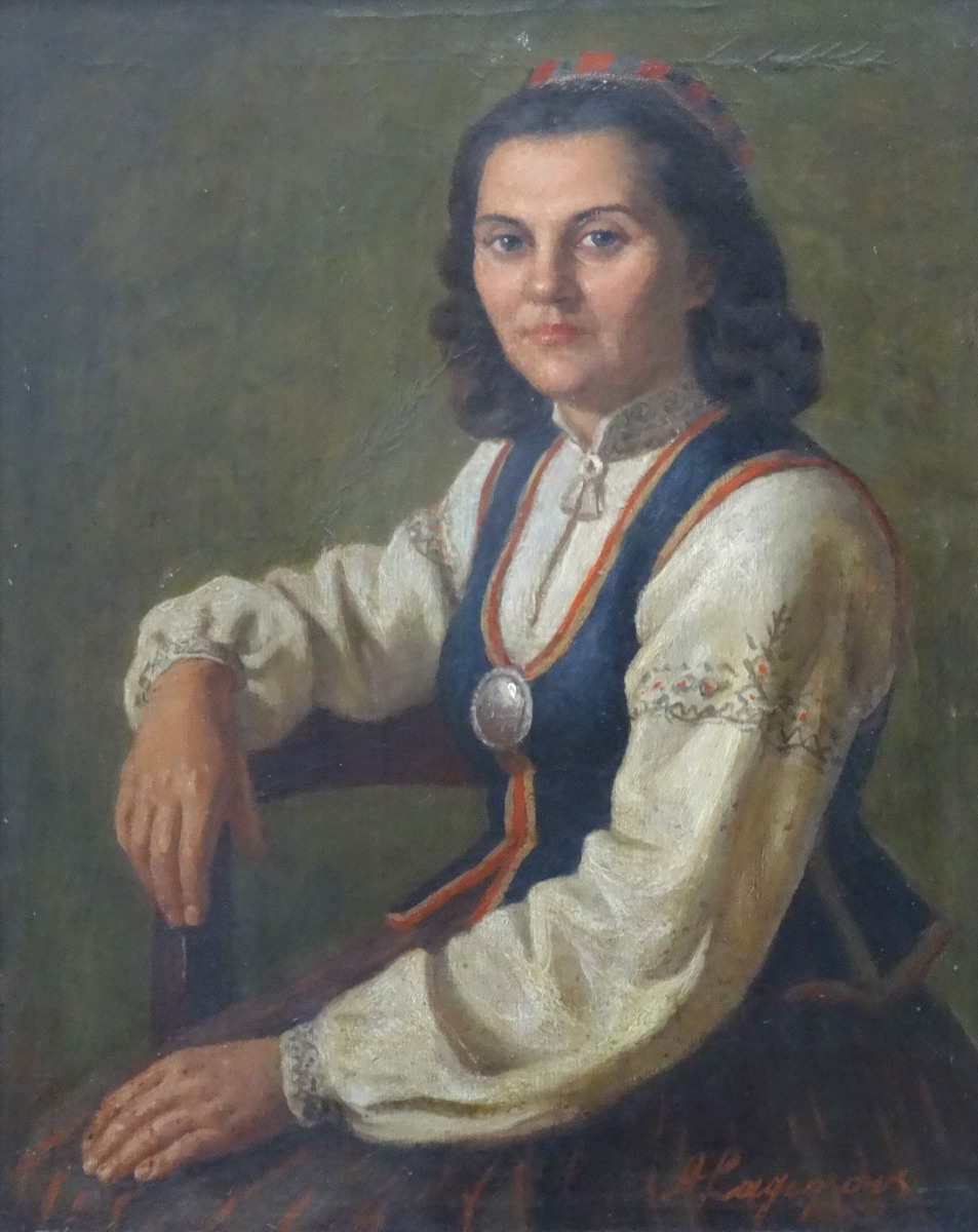 Artwork by Aleksandrs Lagimovs, 1952, oil on canvas, 75,5x60,5 cm, Made of oil on canvas