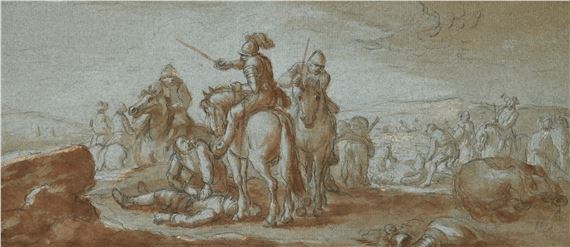 Scena di battaglia tra cavallerie by Francesco Simonini