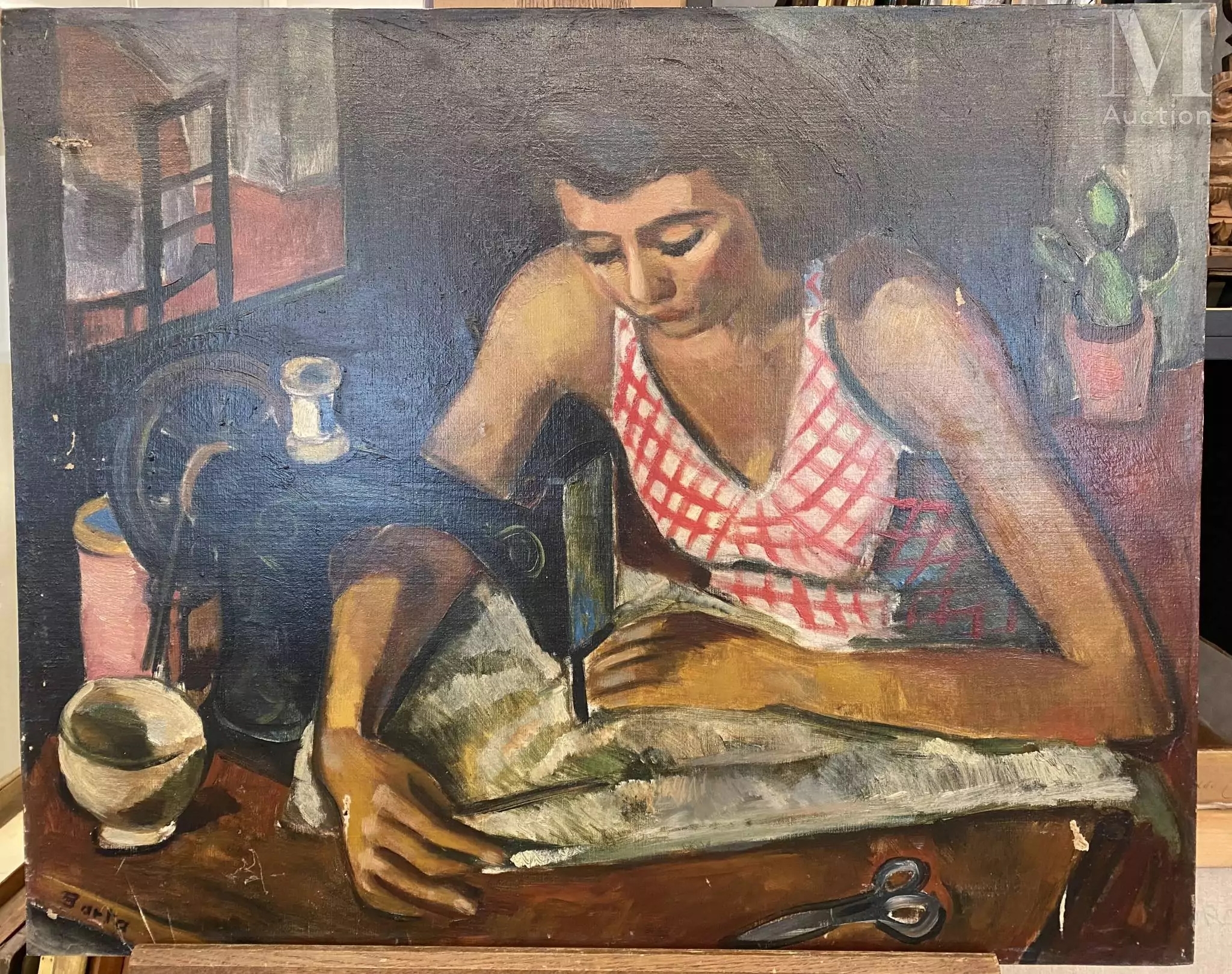 Laszlo Barta | La couturière (1902) | MutualArt