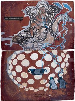 Tired Sleepy Sick And Sorry (Diptych - Jitish Kallat