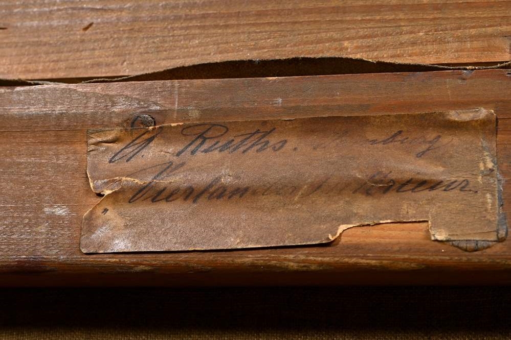 Artwork by Amelie Ruths, Interior of a Vierländer Parlour, Made of oil/canvas