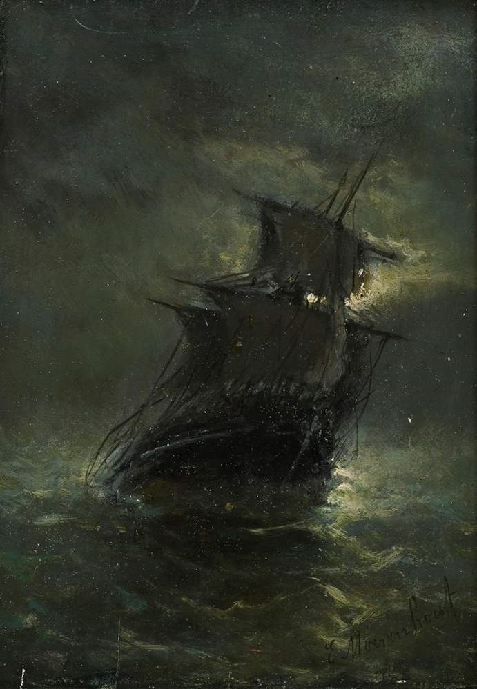 Artwork by Edward Moerenhout, Moerenhout, Made of oil/wood