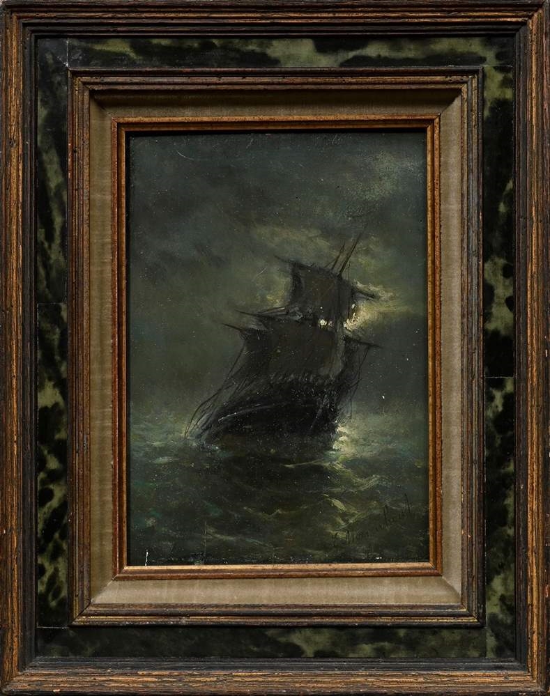 Artwork by Edward Moerenhout, Moerenhout, Made of oil/wood