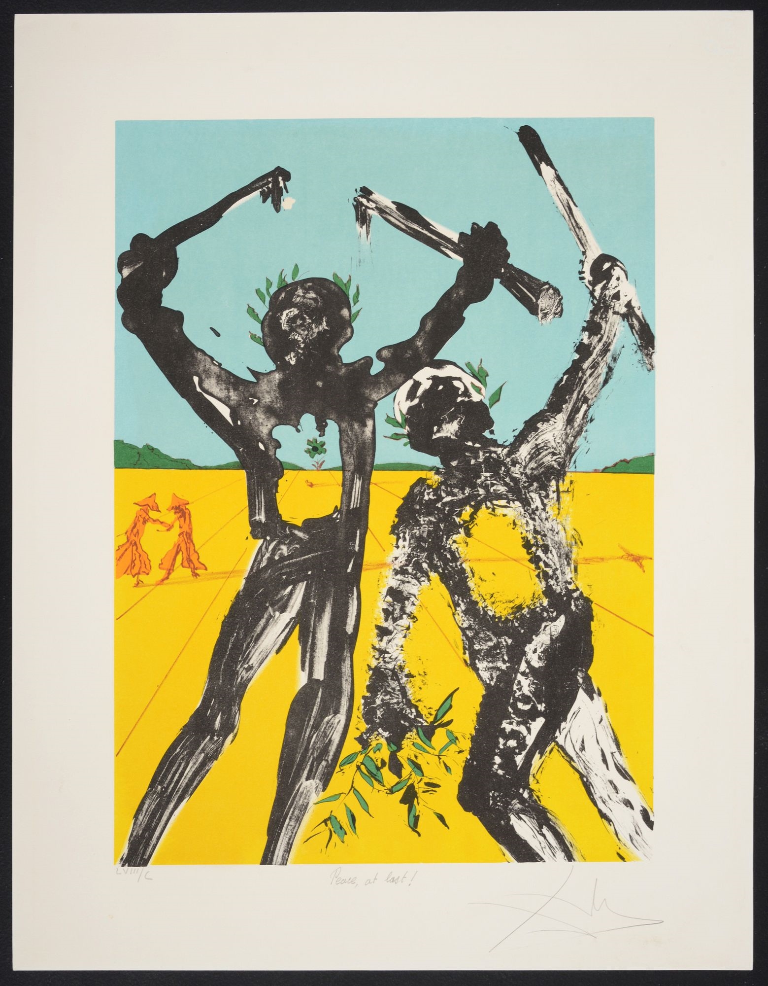 Salvador Dalí | Salvador Dali PEACE AT LAST! Lithograph (1973) | MutualArt