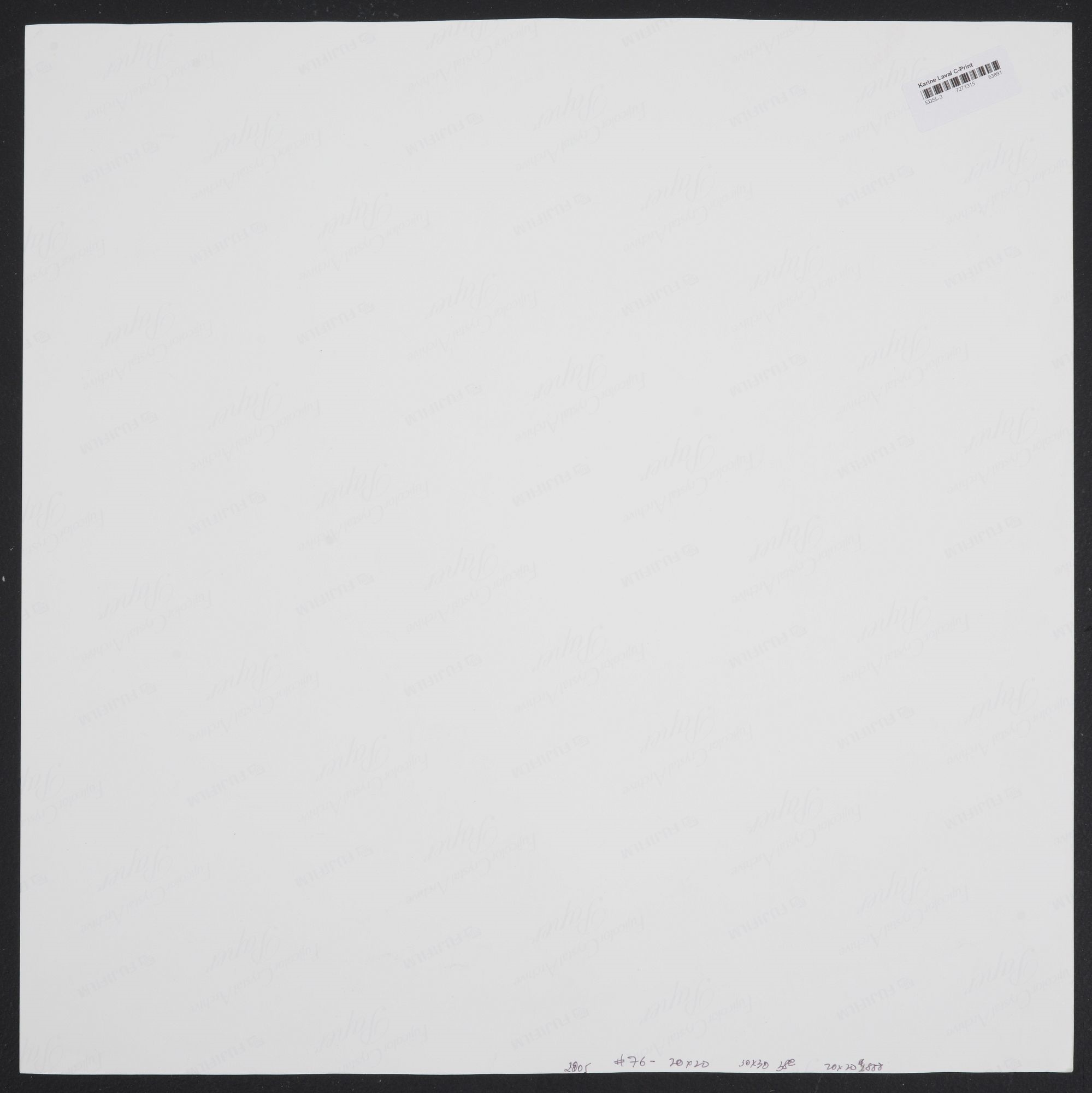 Artwork by Karine Laval, Karine Laval C-Print, Made of chromogenic print