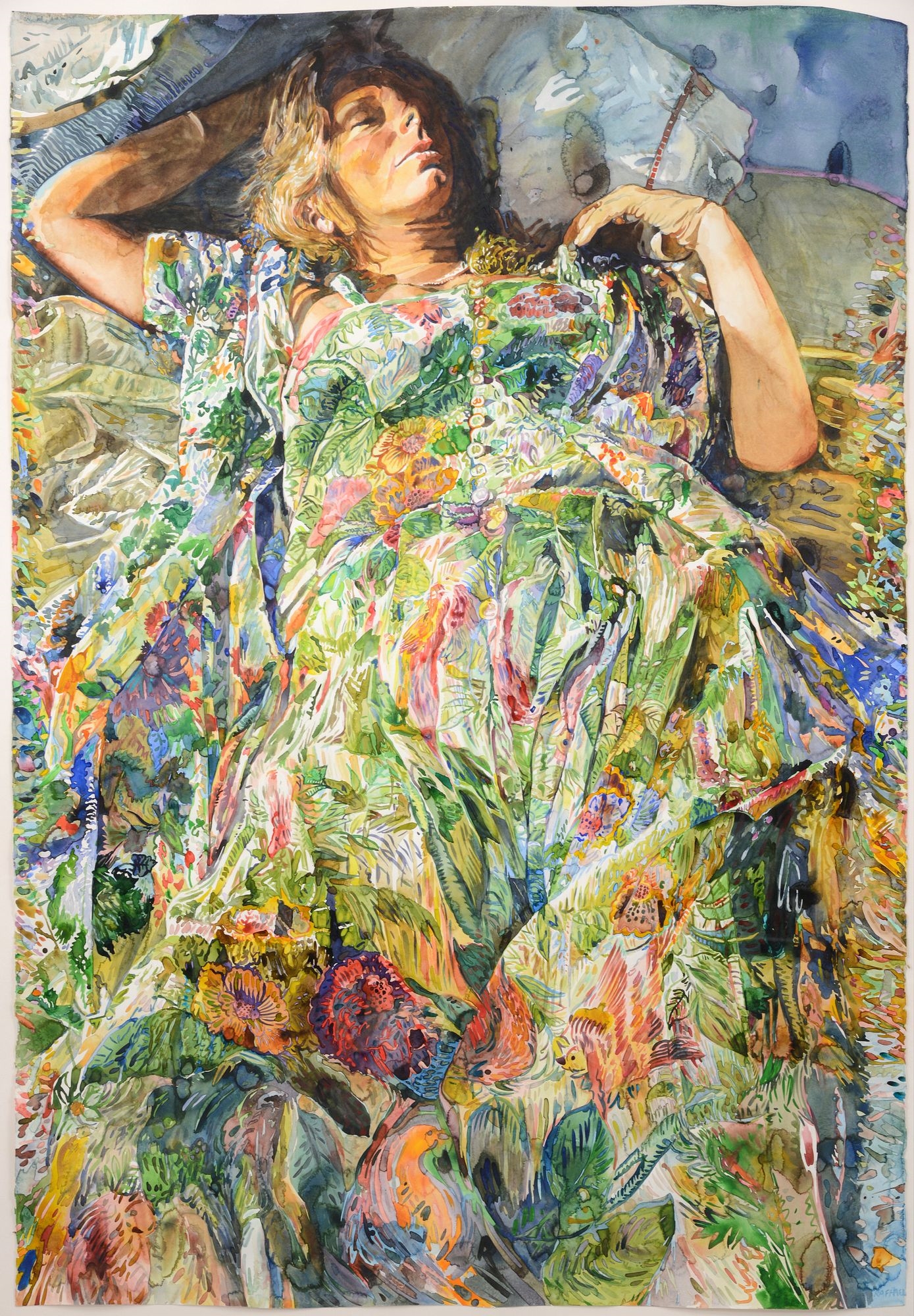 Joseph Raffael | Joseph Raffael Painting, 64.5H (1988) | MutualArt