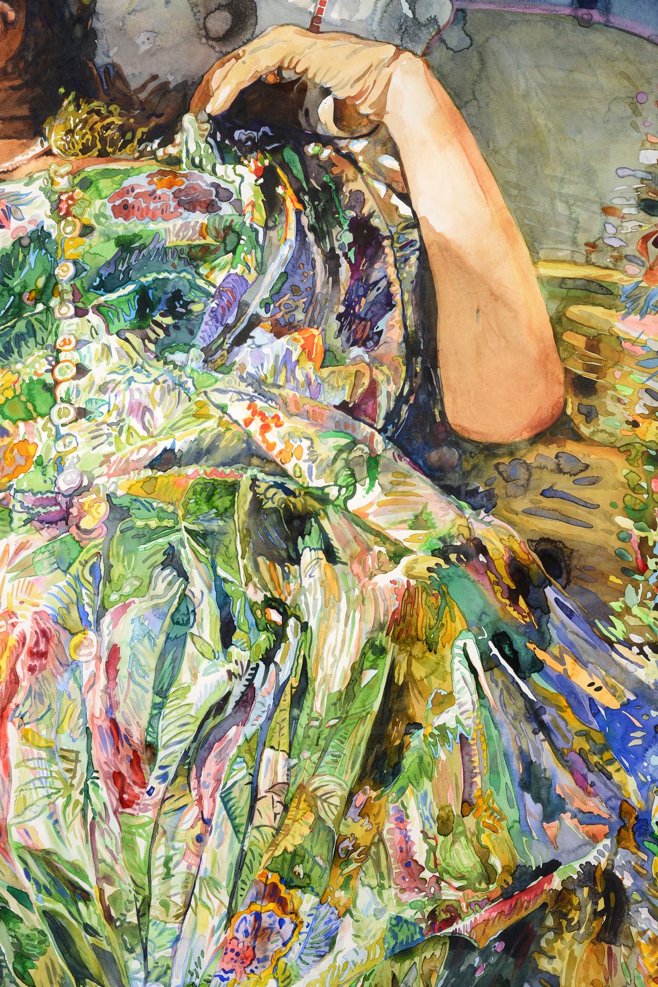 Joseph Raffael | Joseph Raffael Painting, 64.5H (1988) | MutualArt