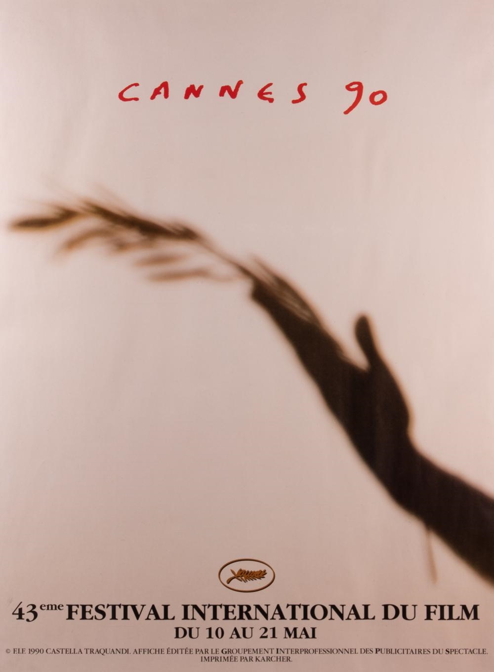 Artwork by Gérard Traquandi, Cannes, 90 - 43eme Festival International du Film, Made of offset color lithograph