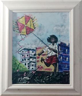 NINA CON PAPALOTE - Alejandro José Ramírez López