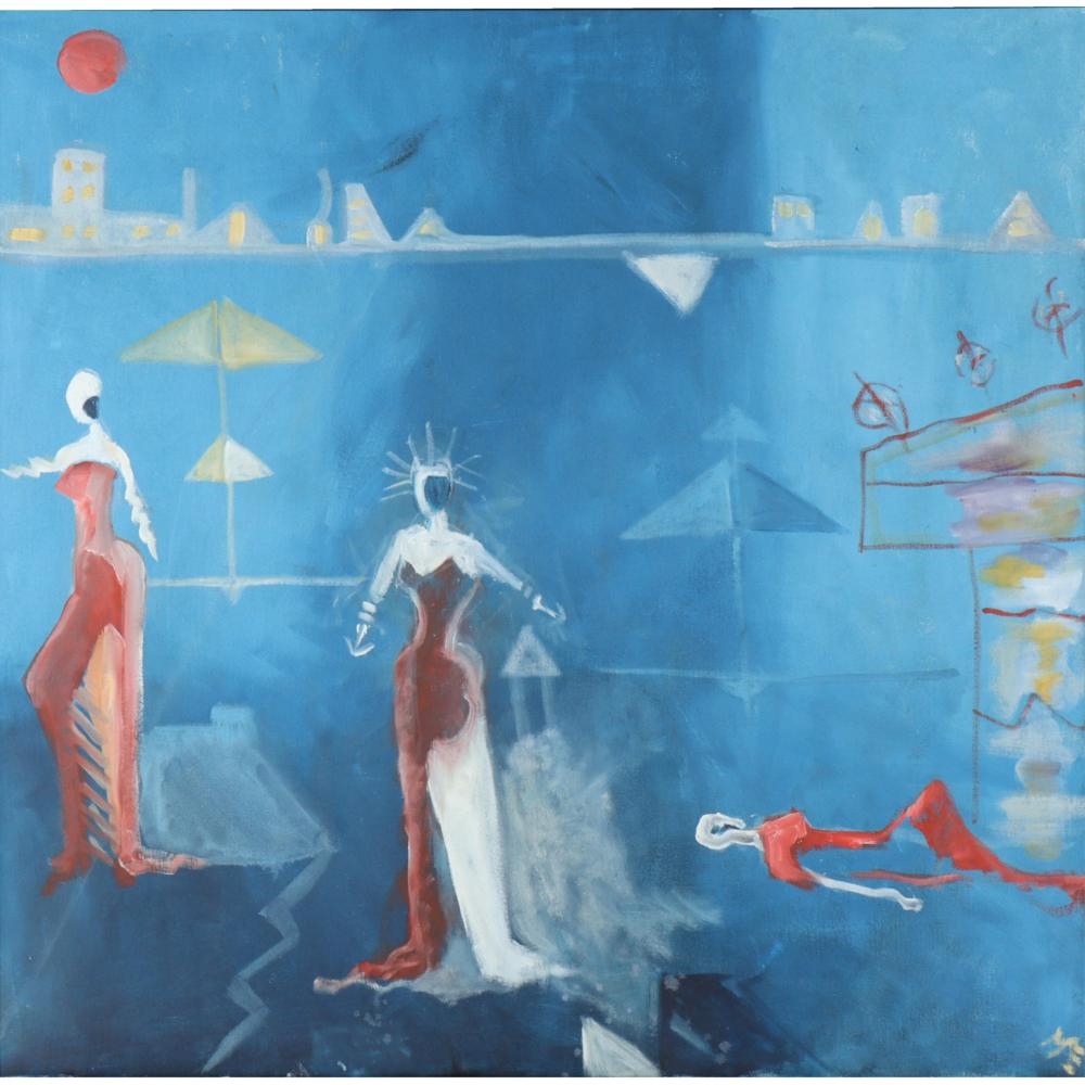 Mae Alice Engron | ethereal figural forms / abstract landscape with ...