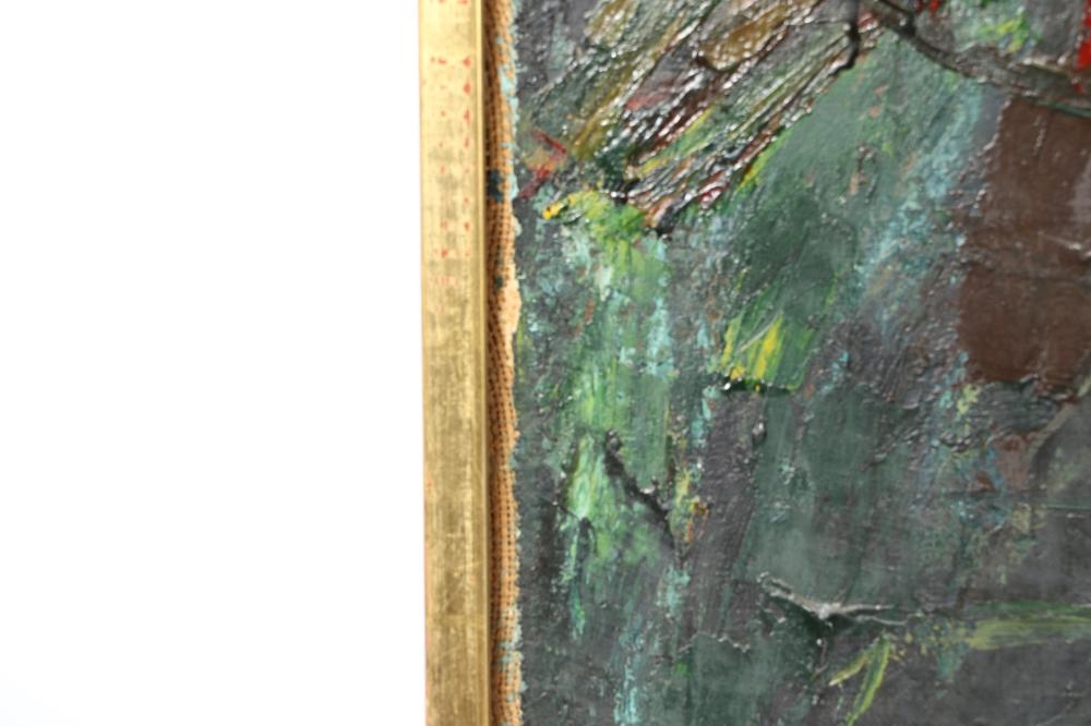 Artwork by Theo Van de Horst, abstract figures, 1956, Made of oil on canvas