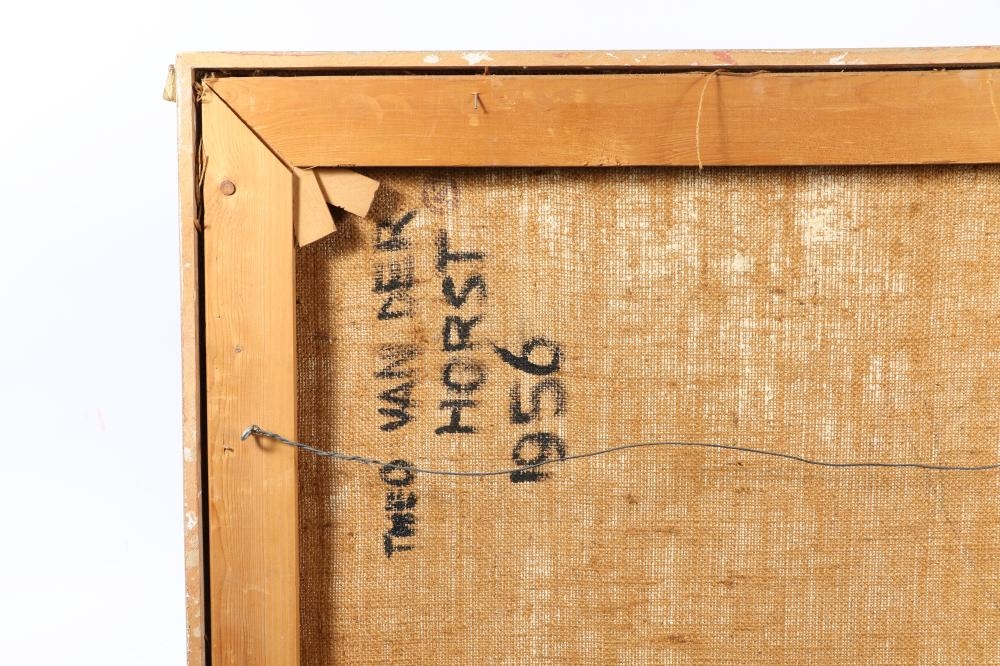 Artwork by Theo Van de Horst, abstract figures, 1956, Made of oil on canvas