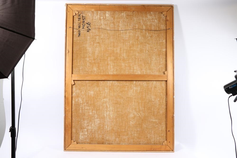 Artwork by Theo Van de Horst, abstract figures, 1956, Made of oil on canvas