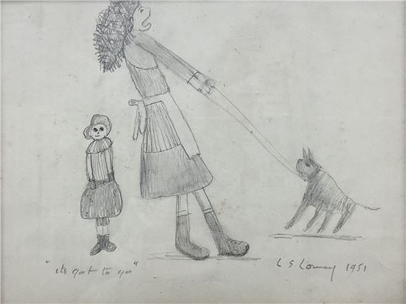 'It's Got to Go' by Laurence Stephen Lowry, dated 1951