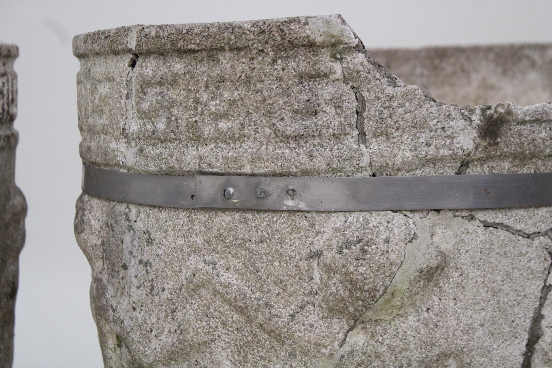 Planters | Pair of Cast Stone Concrete Planters, Dancing Figures and ...
