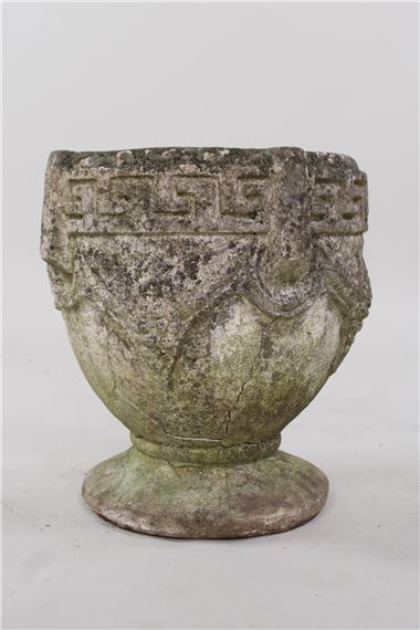 Unknown | Cast Stone Concrete Neoclassical Planter, Grapes and Greek ...