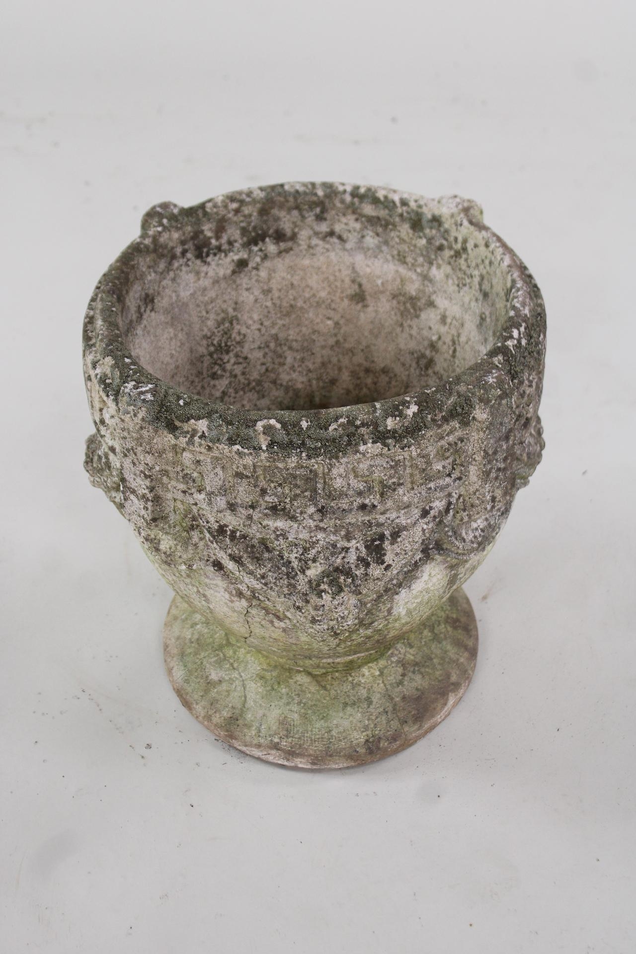 Unknown | Cast Stone Concrete Neoclassical Planter, Grapes and Greek ...
