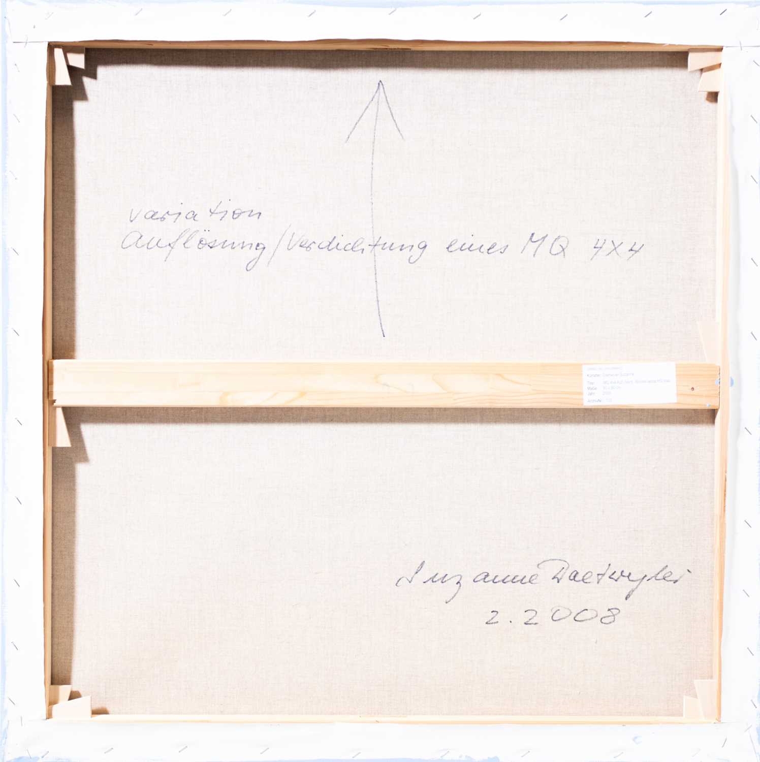 Artwork by Suzanne Daetwyler, Auflösung/Verdichtung, Made of Acryl