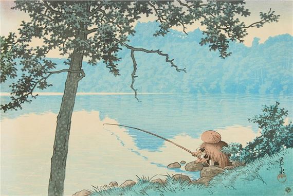 Lake Matsubara by Hasui Kawase, 1941