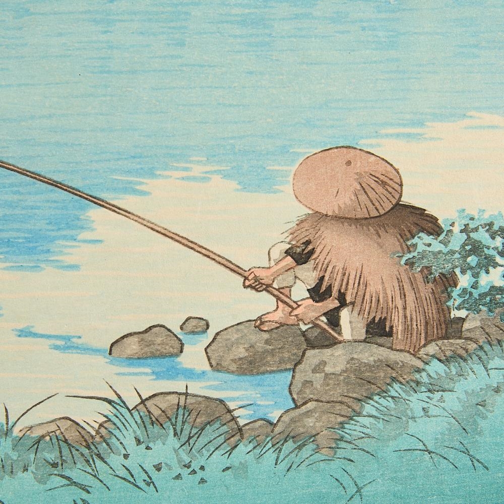 Artwork by Hasui Kawase, Lake Matsubara, Made of Woodblock print