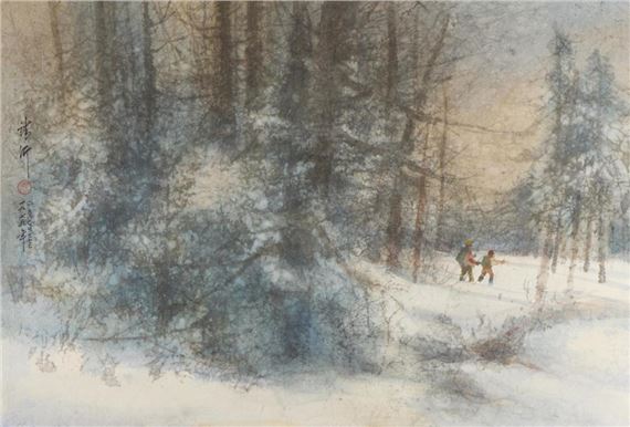 Winter Watercolor Painting by Cheng Khee Chee, 20th/21st c