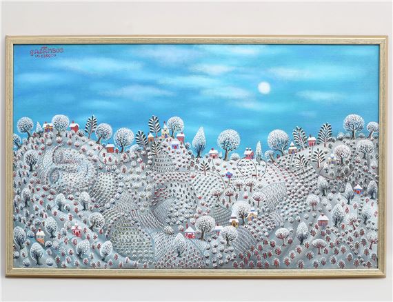 oljemålning på duk by Tamás Galambos, 1986