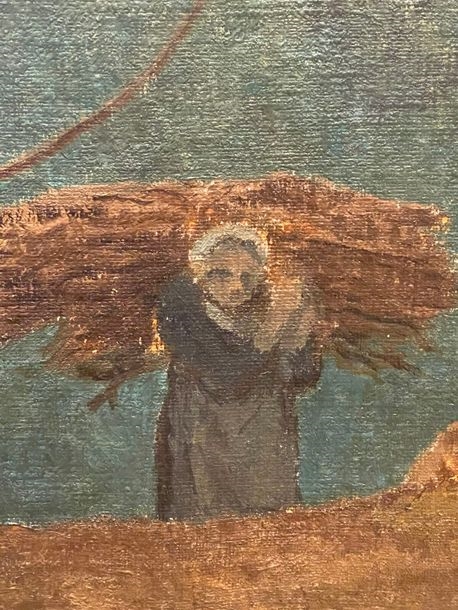 Artwork by Paul Sérusier, La ramasseuse de fagots en automne, Made of Oil on canvas