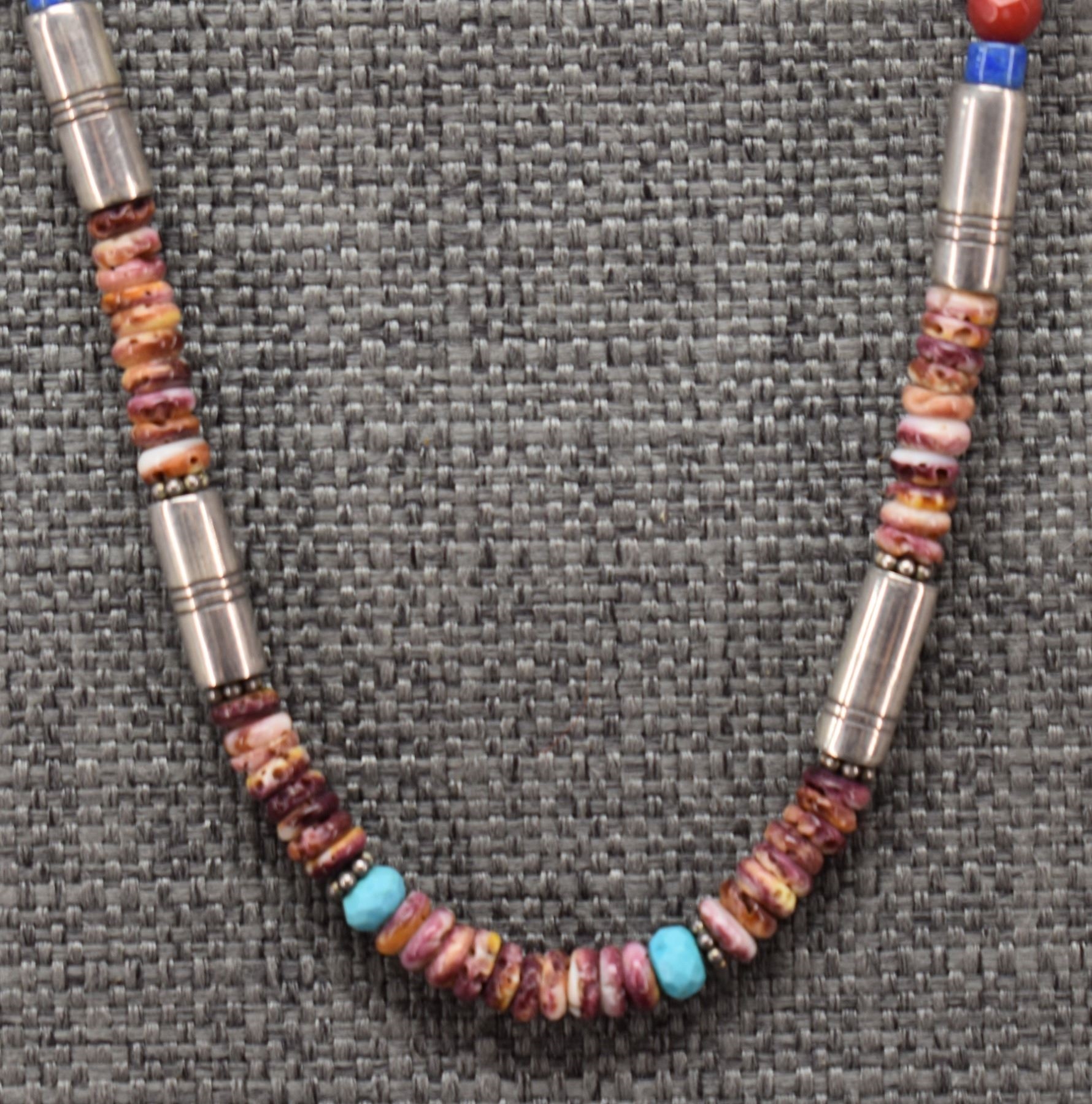 Artwork by Tommy Singer, NAVAJO CHOCKER NECKLACE (TOMMY SINGER, Made of Painting glass