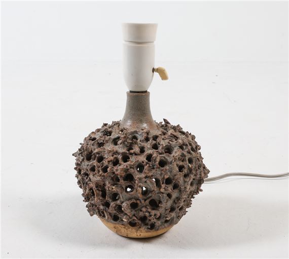 BODIL MARIE NIELSEN CERAMIC TABLE LAMP by Bodil Marie Nielsen, circa 1970s