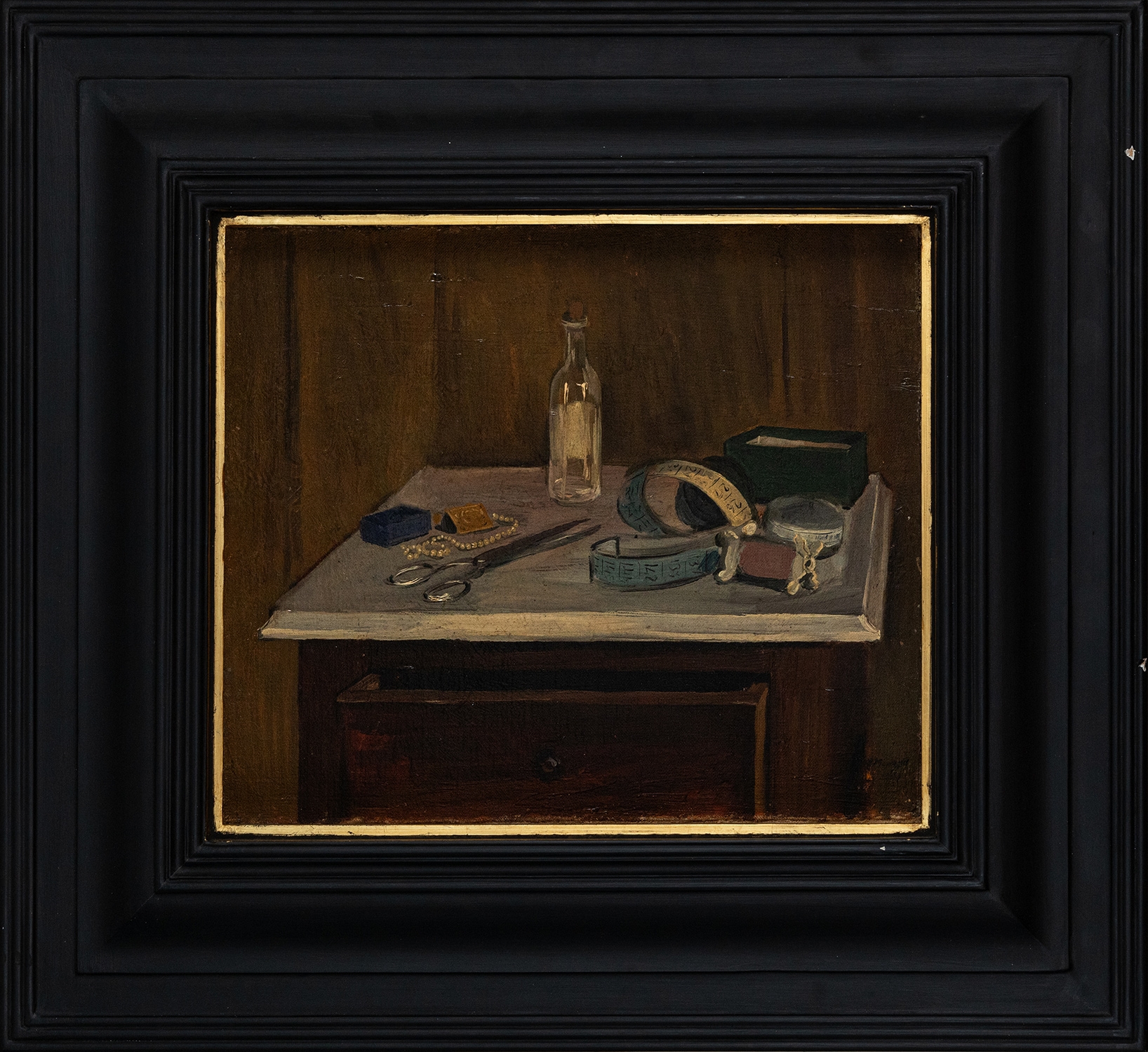 Artwork by Yiannis Moralis, Objects (Maria’s mess, Made of oil on canvas