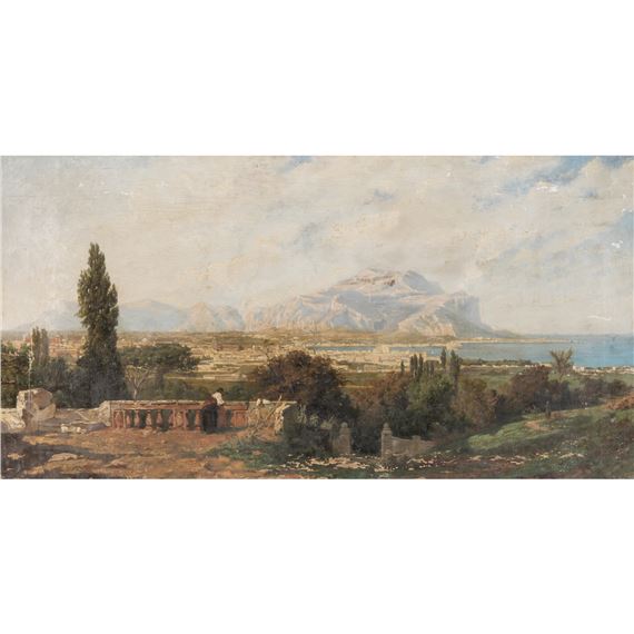 Blick auf Palermo von der Terrasse des Klosters Santa Maria di Gesù - Karl Lindemann - Frommel