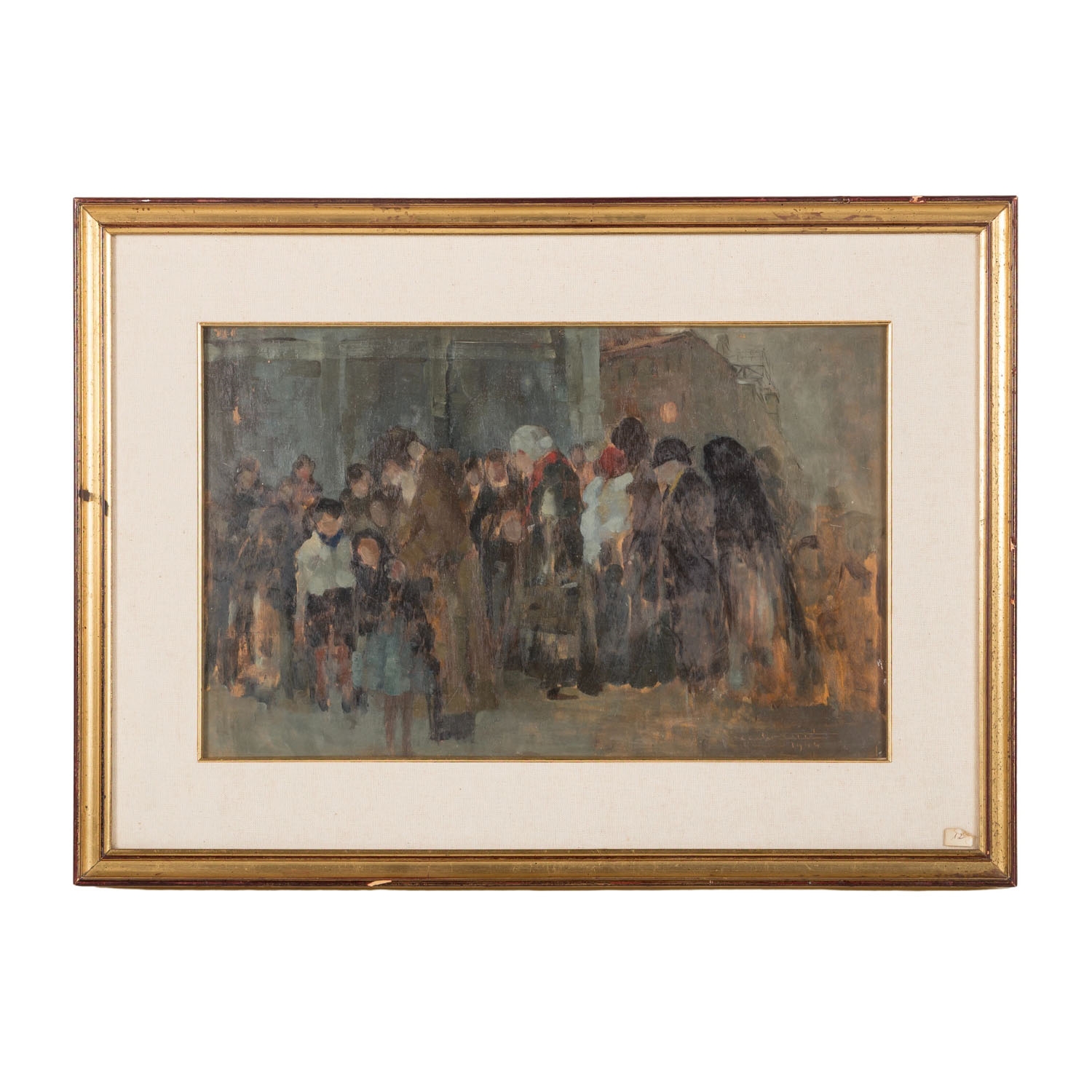 Artwork by Carlo Lotti, Straßenszene, Made of Tempera