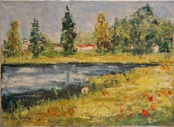 At the edge of the pond by Alain Rousseau