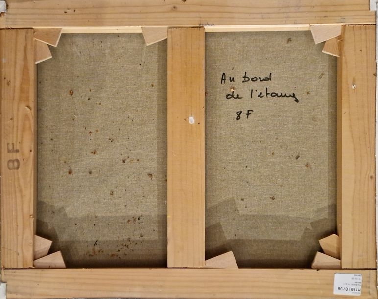 Artwork by Alain Rousseau, At the edge of the pond, Made of Oil on canvas