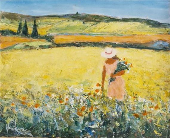 Flower picking by Alain Rousseau