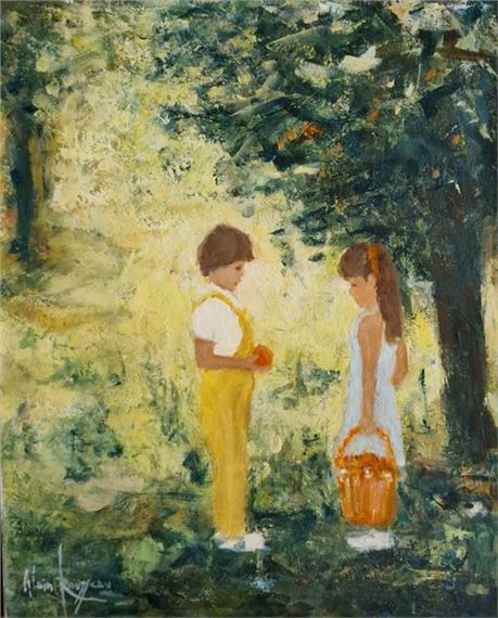 Under the apple tree by Alain Rousseau