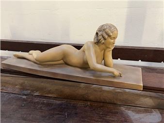 Reclining nude - Bohumil Rezl